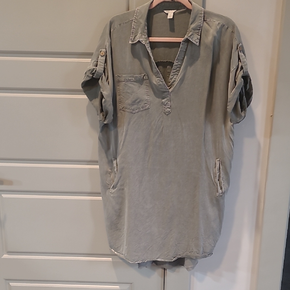 Cato Charcoal Shirt Dress
